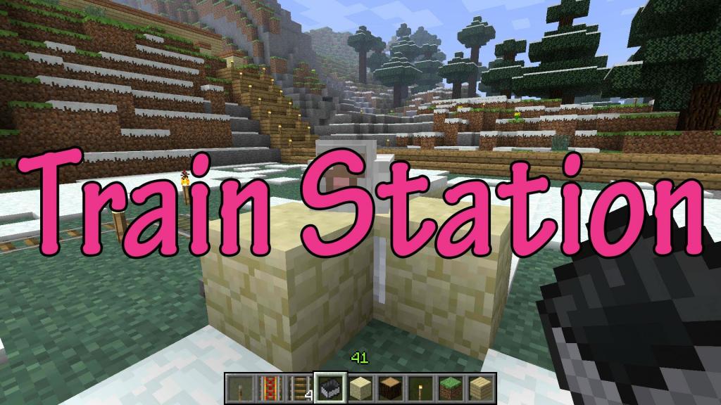 Let’s Play Minecraft (Survival) Walkthrough / Commentary Part 12 – Let’s build a Train Station!