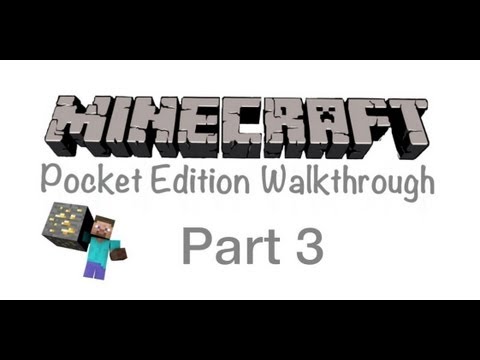 Minecraft Pocket Edition Walkthrough Part 3- Found Iron And Coal!!!!