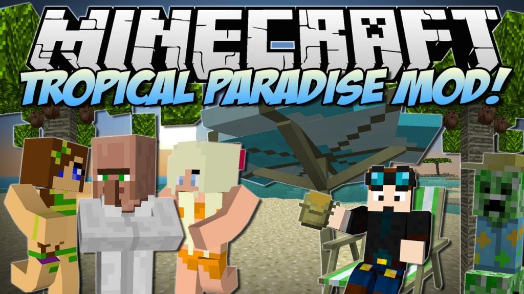 Minecraft | TROPICAL PARADISE MOD! (TropiCreepers, Fancy Fish & Tons More!) | Mod Showcase