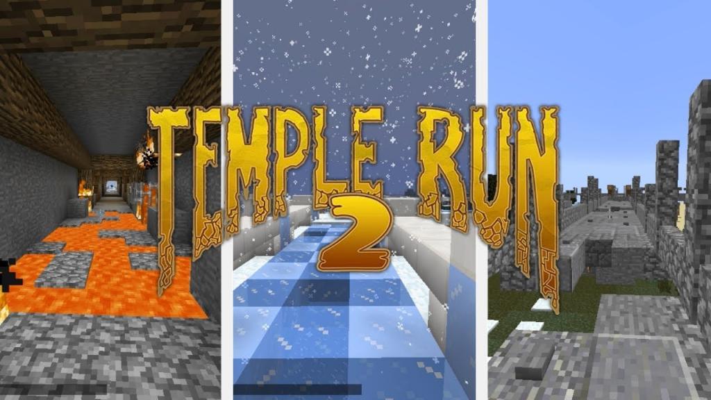Play Temple Run in Minecraft