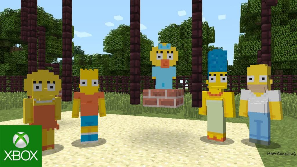 Simpsons Minecraft Skins Out Today